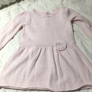 Crazy 8 pale pink drop waist sweater dress worn 1